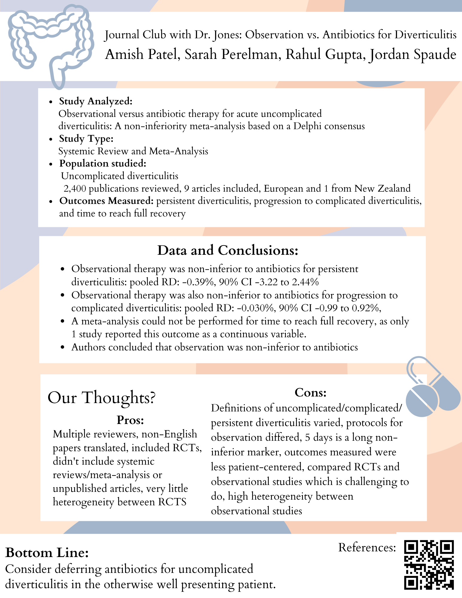 Journal Club Antibiotics For Diverticulitis EM Daily Journal club antibiotics for diverticulitis em daily